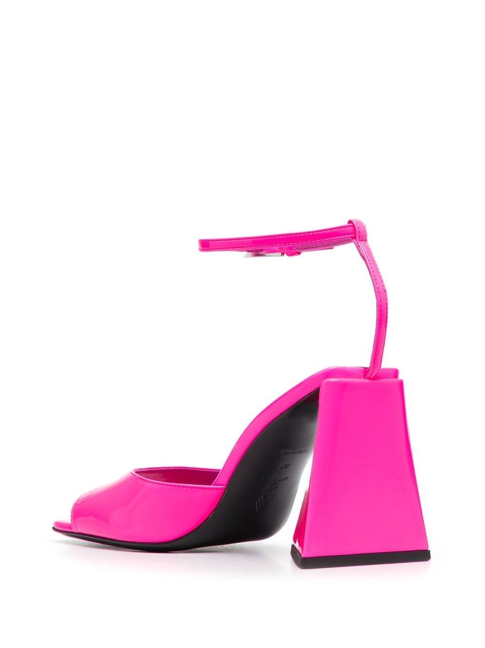 The Attico Piper Synthetic Patent Heel Sandals - Image 5