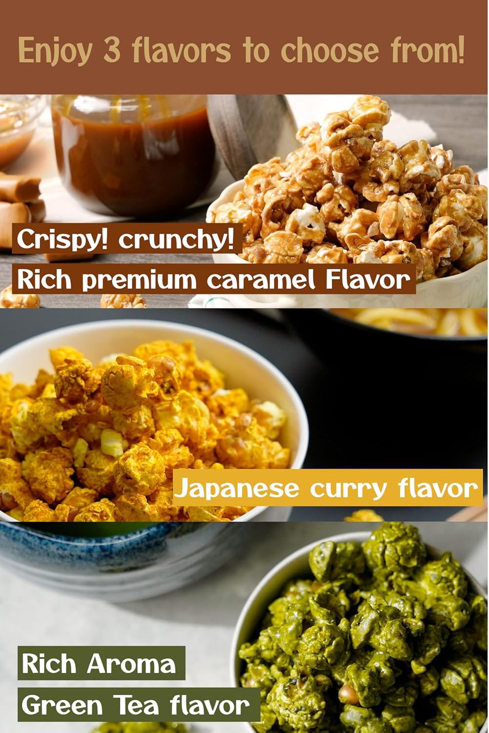 Premium Caramel Popcorn (15.2 oz (450 g), Large Capacity, Commercial Use, Good Cost Performance), Finished Product, Popcorn, Gourmet Popcorn (Watching Movies, Cultural Festivals, Parties, Halloween