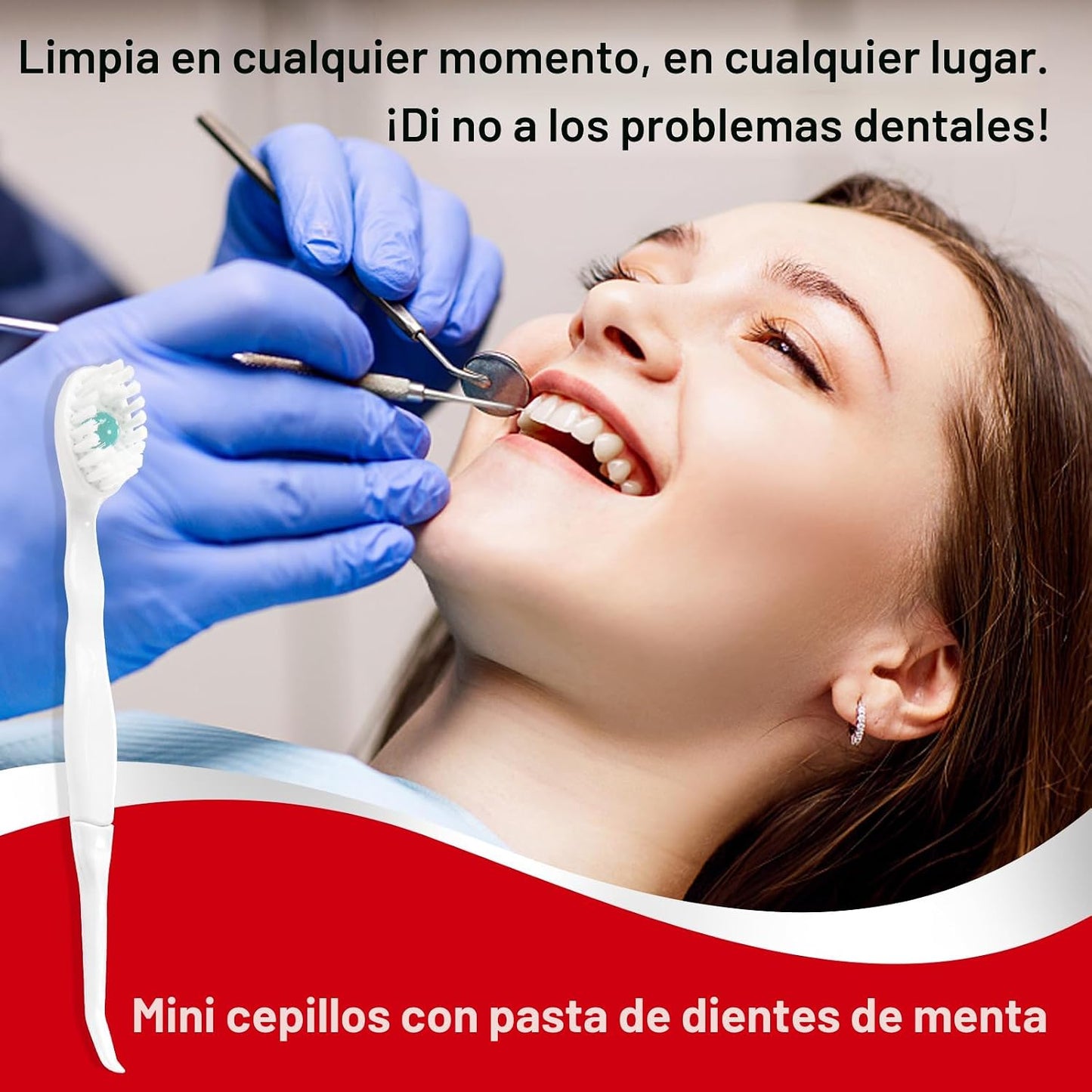 Cepillos de Dientes Mini Desechables con Pasta de Dientes y Palillos, Limpiadores de Lengua, Reducen el Mal Aliento, Raspador de Lengua, Cepillo de Dientes Prepastado, Ideal para Trabajo o