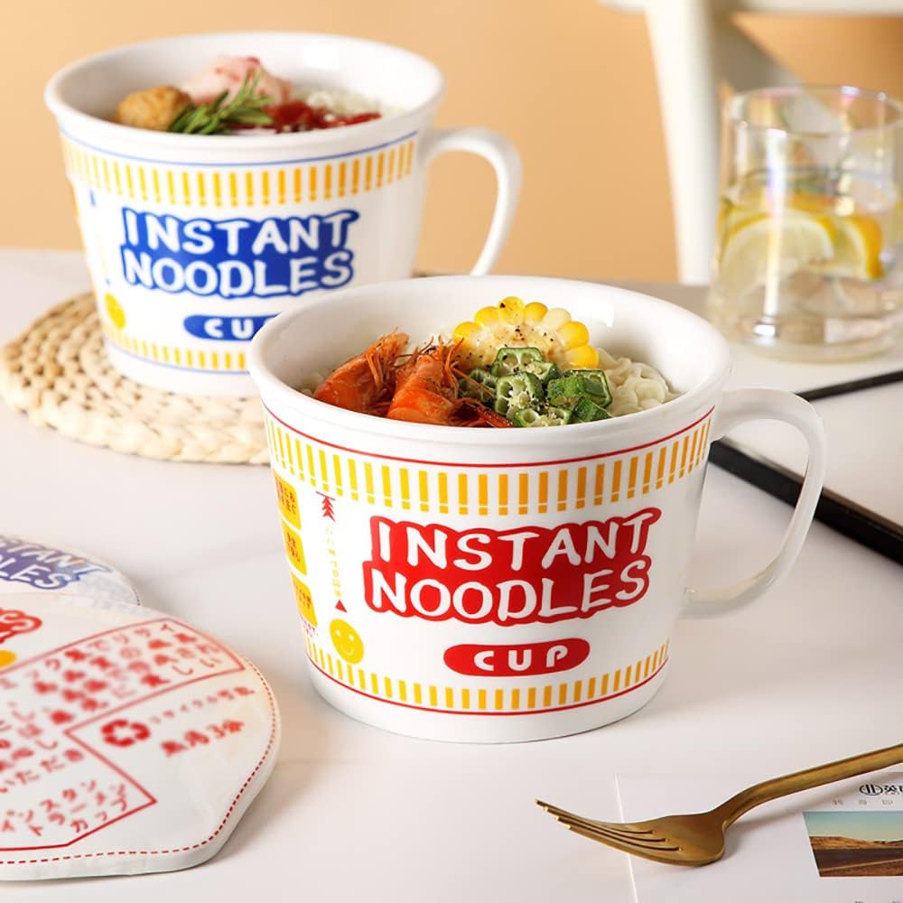 サラダボウル、ディナーボウル、ラーメンボウル、クリエイティブセラミックインスタントヌードルボウル、ラーメンボウルセット、スープ、麺、フォー、うどん、ラーメン愛好家へのギフト用の大きなラーメンボウル (Color : Red)
