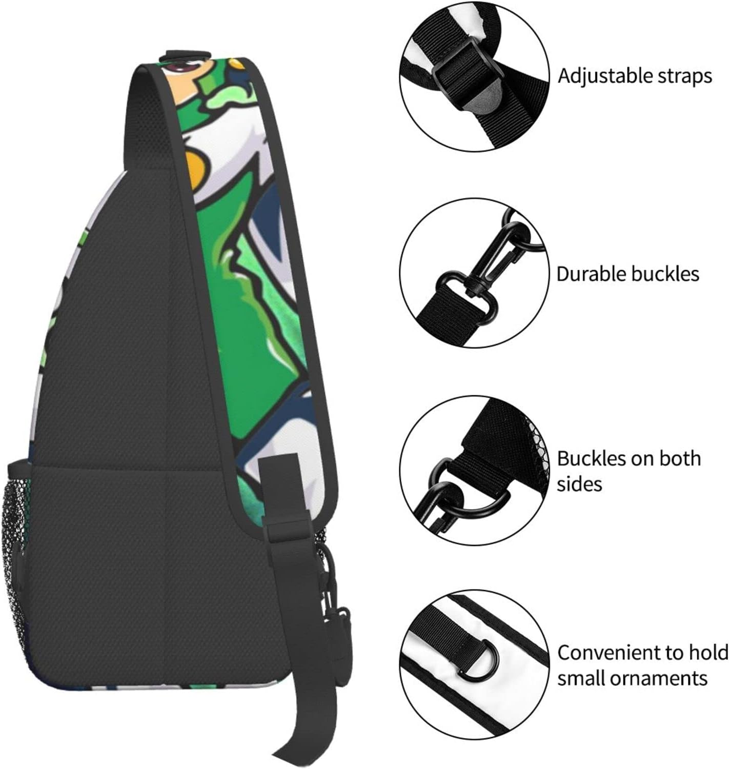 Gainare Tottori Shoulder Bag, Large Capacity, Shoulder Bag, Crossbody Bag, Work Commute, School, Travel, Events, Anime, Moe Goods, Multifunctional, Lightweight, Unisex, Gift, Sports, School Bag, Backpack Bag