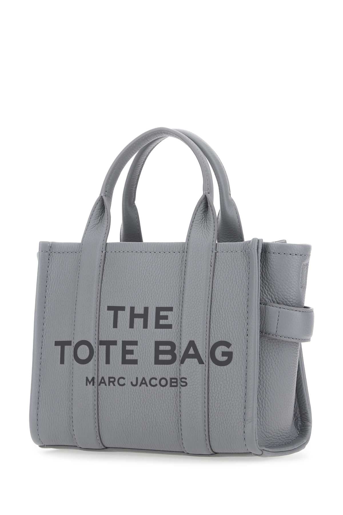 Marc マークジェイコブスグレイレザーミニトートバッグハンドバッグ - Image 5