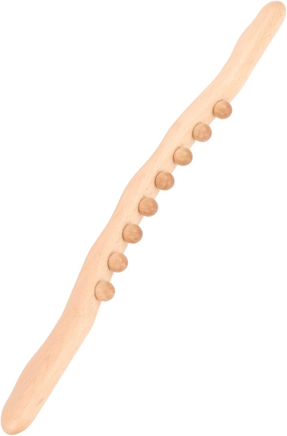 Stroller Pain Relief Mellow Massage Guasha Stick Hand Held Wooden Neck Log
