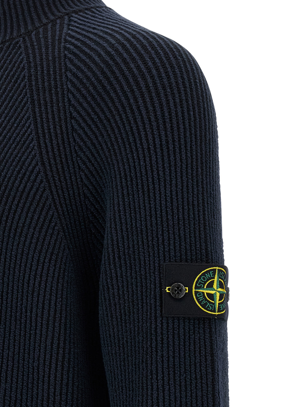 Stone Stone Island Ribbed Cardigan - Image 5