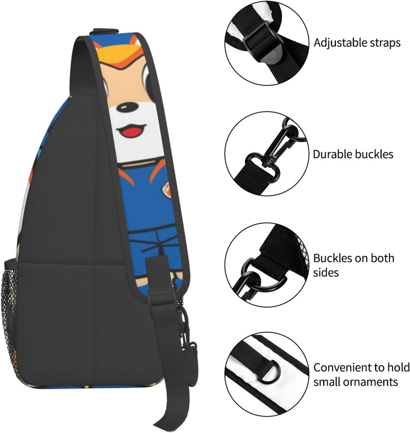 V Farren Nagasaki Shoulder Bag, Large Capacity, Shoulder Bag, Crossbody Bag, Work Commute, School, Travel, Events, Anime, Moe Goods, Multifunctional, Lightweight, Unisex, Gift, Sports, School Bag,