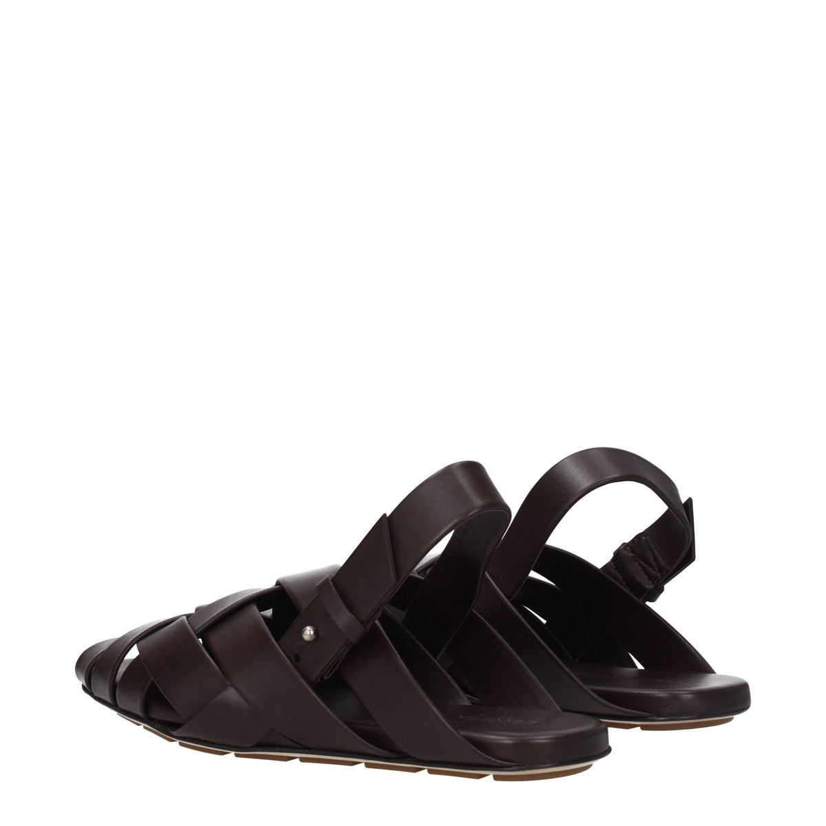 Bottega Bottega Veneta Slippers And Hooves Man Brown Leather/Dark Chocolate - Image 5