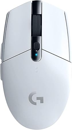 Logicool G G304 LIGHTSPEED Wireless Gaming Mouse, Lightweight, 3.5 oz (99 g), HERO 25K Sensor, 6 Program Buttons, 250 Hours of Continuous Usage, White, PC Windows, Mac, Domestic Authentic Product