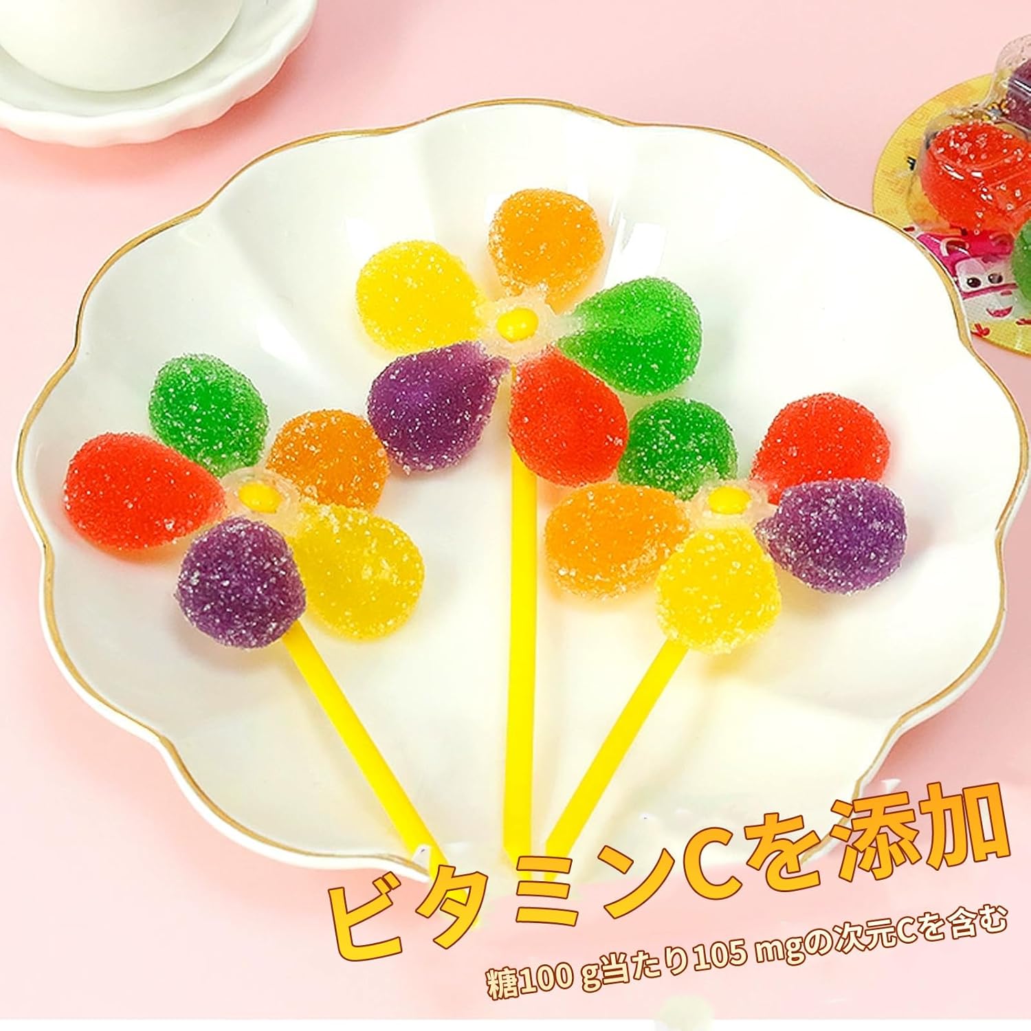 FuLe YunQi Sugar Candy 30-Piece Set Stick Candy Snacks Gummy Gift Assortment - Stick Candy Stick Snacks Individually Wrapped - Large Capacity Commercial Use Prizes Party Popular Gift Big Share Pack