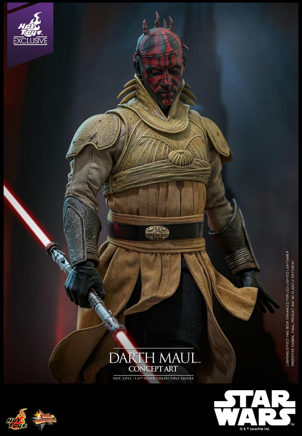 Movie Masterpiece Star Wars Episode 1 / Phantom Menus 1/6 Scale Figure Darth Maul (Concept Art) (Includes Bonus Sleeve)