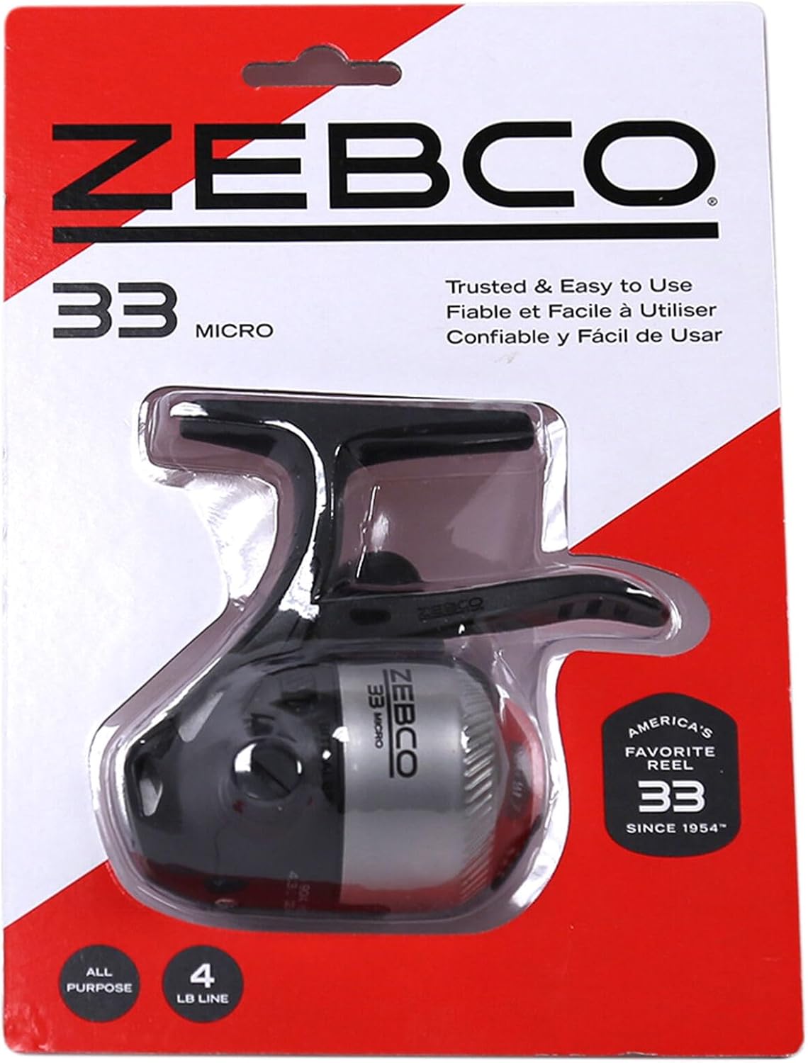 Zebco Spincast 33 Fishing Reel, Right/Left Handed Retrieve Changeable Bite Alert All Metal Gear Zebco Cajun Line Presspool