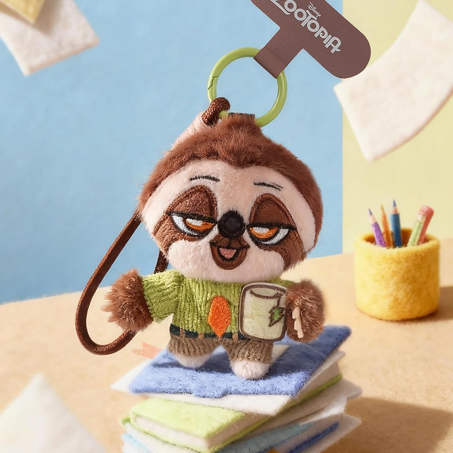 52TOYS BLINDBOX Zootopia Cute Crew "Zootopia Friends" Series Plush Blind Box Figure Gacha Gacha Collection Toy Pre-painted Perfect for Collectors, Birthday, and Christmas Gifts (One Piece)