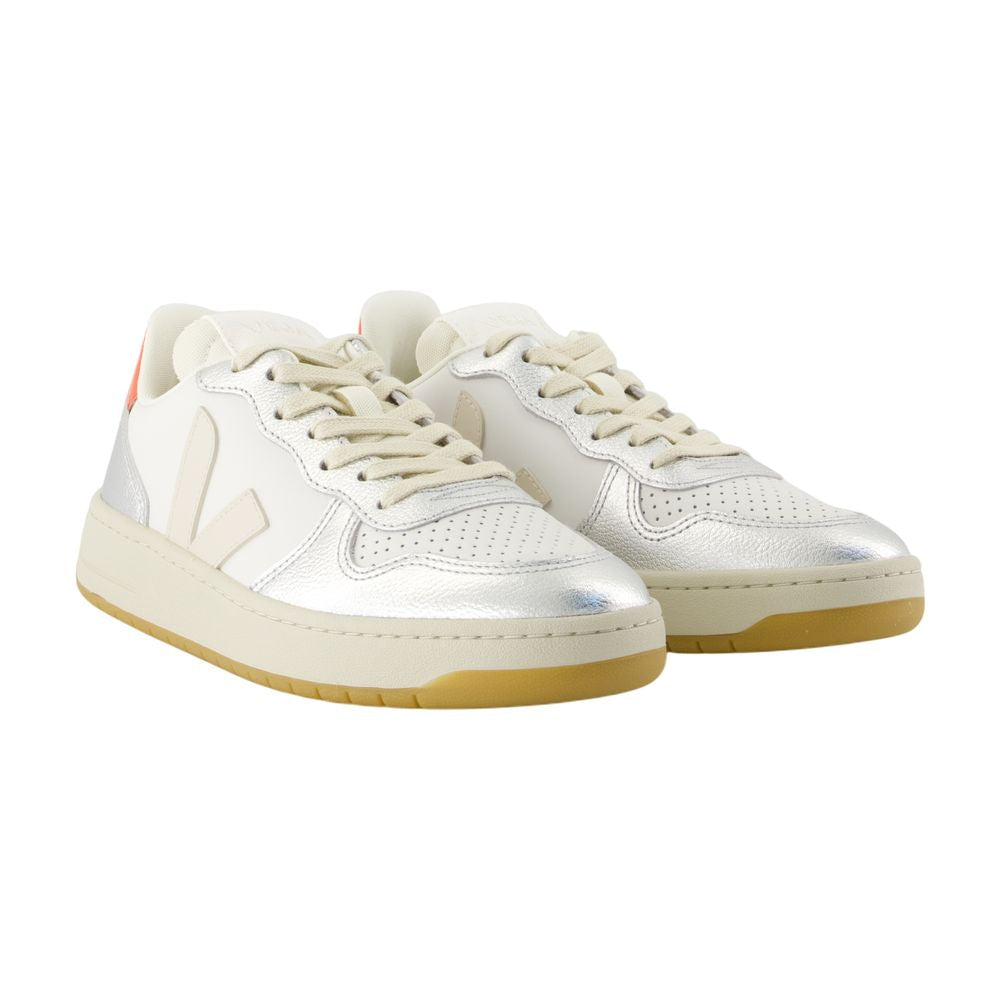 Veja V 10スニーカーVeja革銀 - Image 5