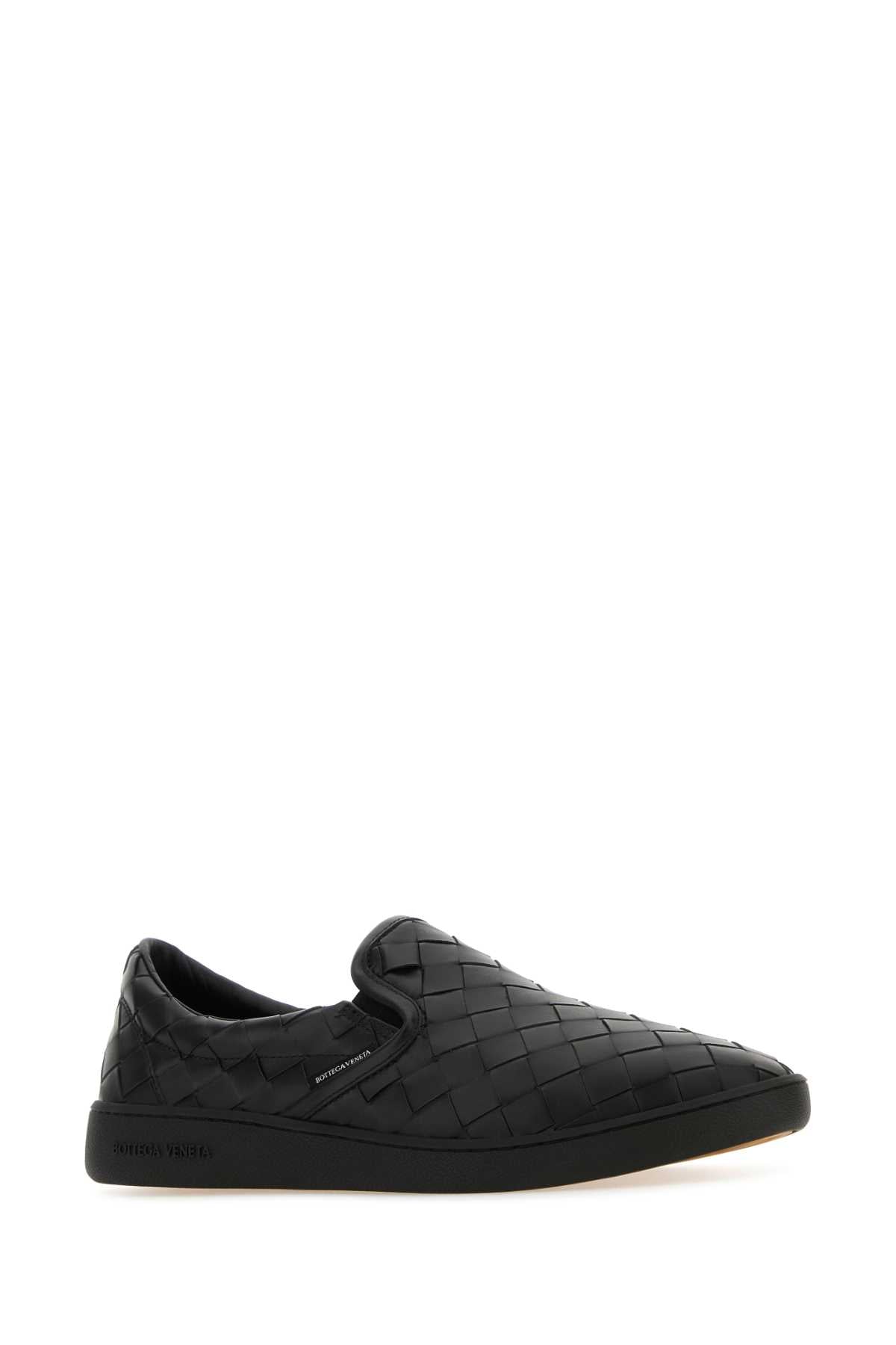 Bottega ボッテガベネタブラックレザーソーヤースリップオン - Image 5