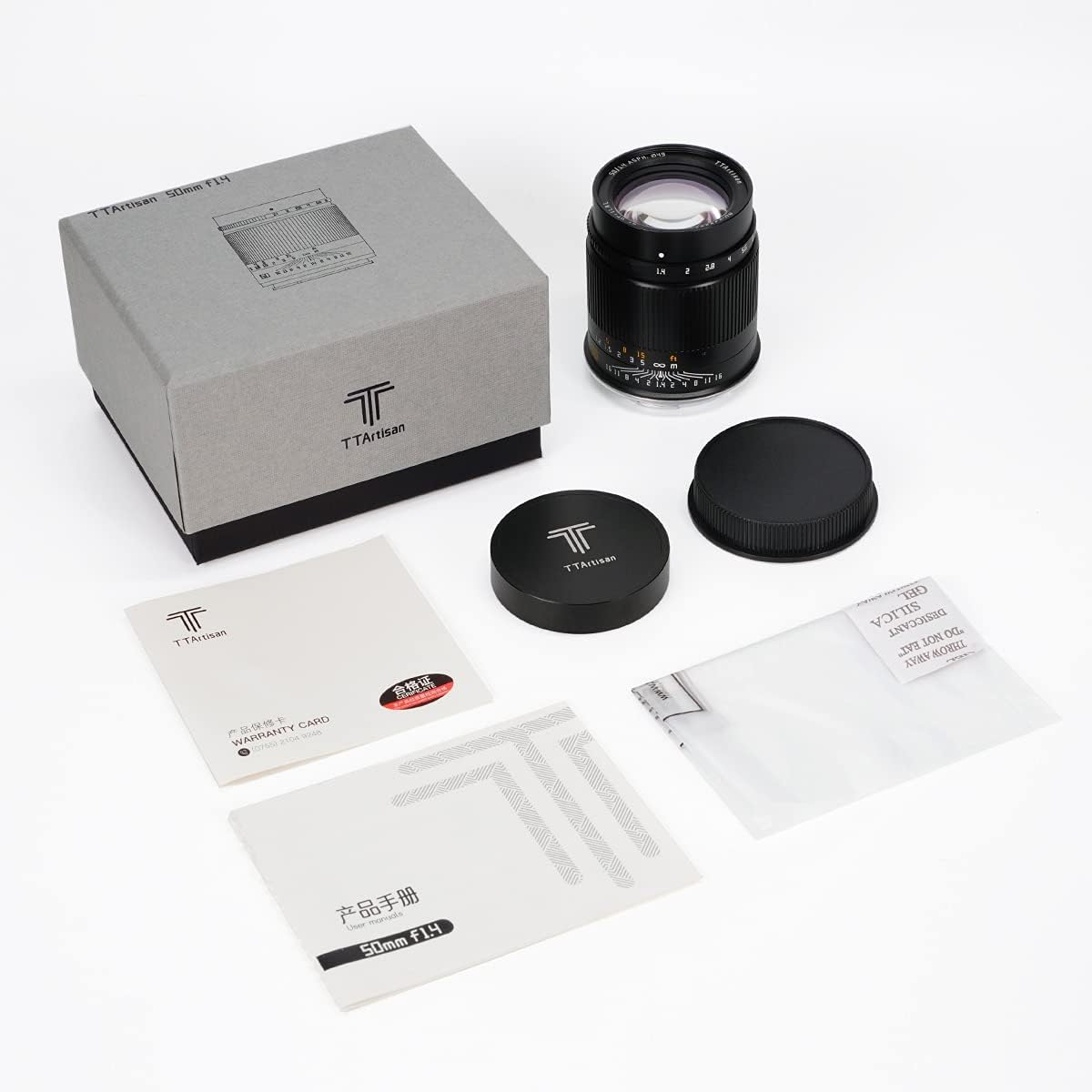 TTArtisan 50mm f/1.4 ASPH RF Mount EOS-R Black Lens Brand Optics