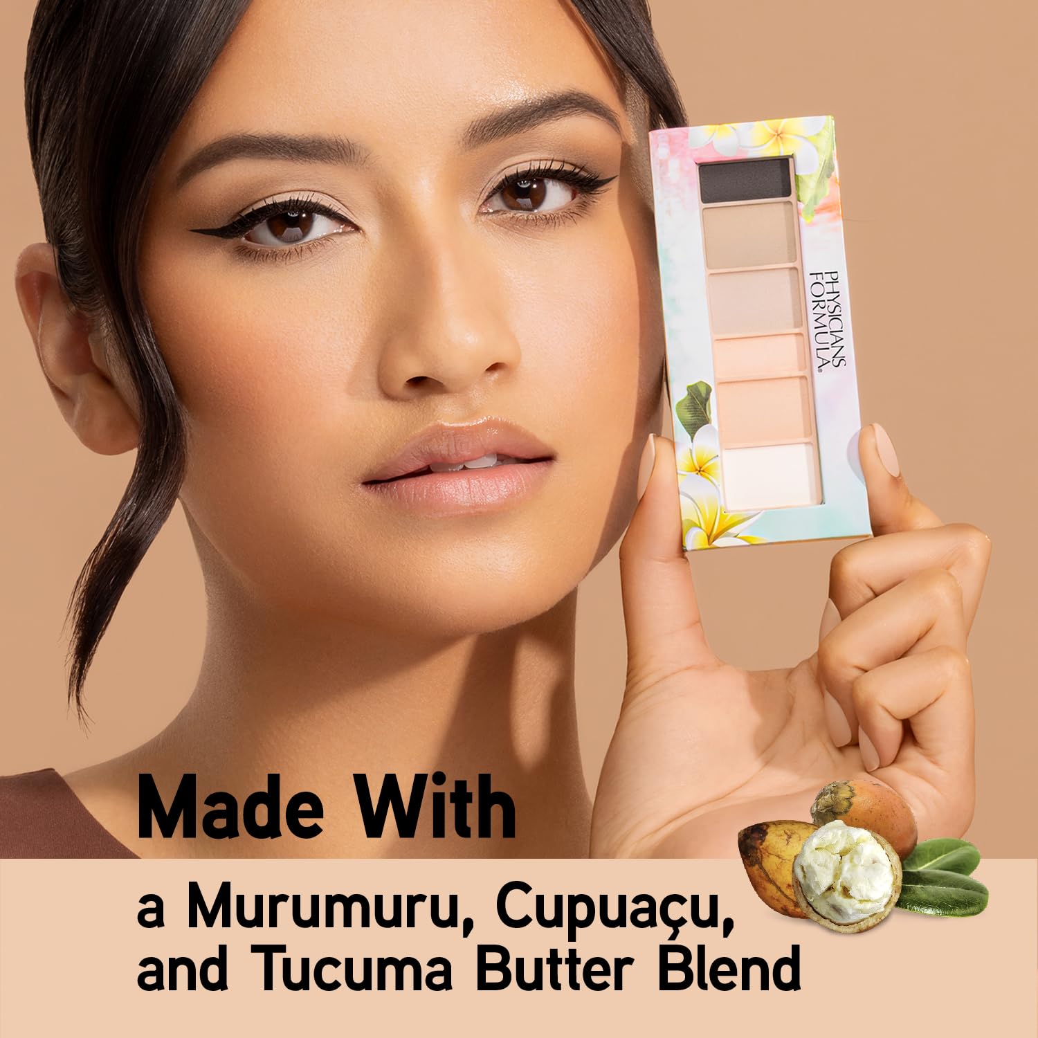 Paleta de sombras de ojos de Physicians Formula Matte Monoi Butter Sombra de ojos natural mate tonos nude sonrojados, para piel sensible, hipoalergénica, nutritiva e hidratante, suave, uso todo el día