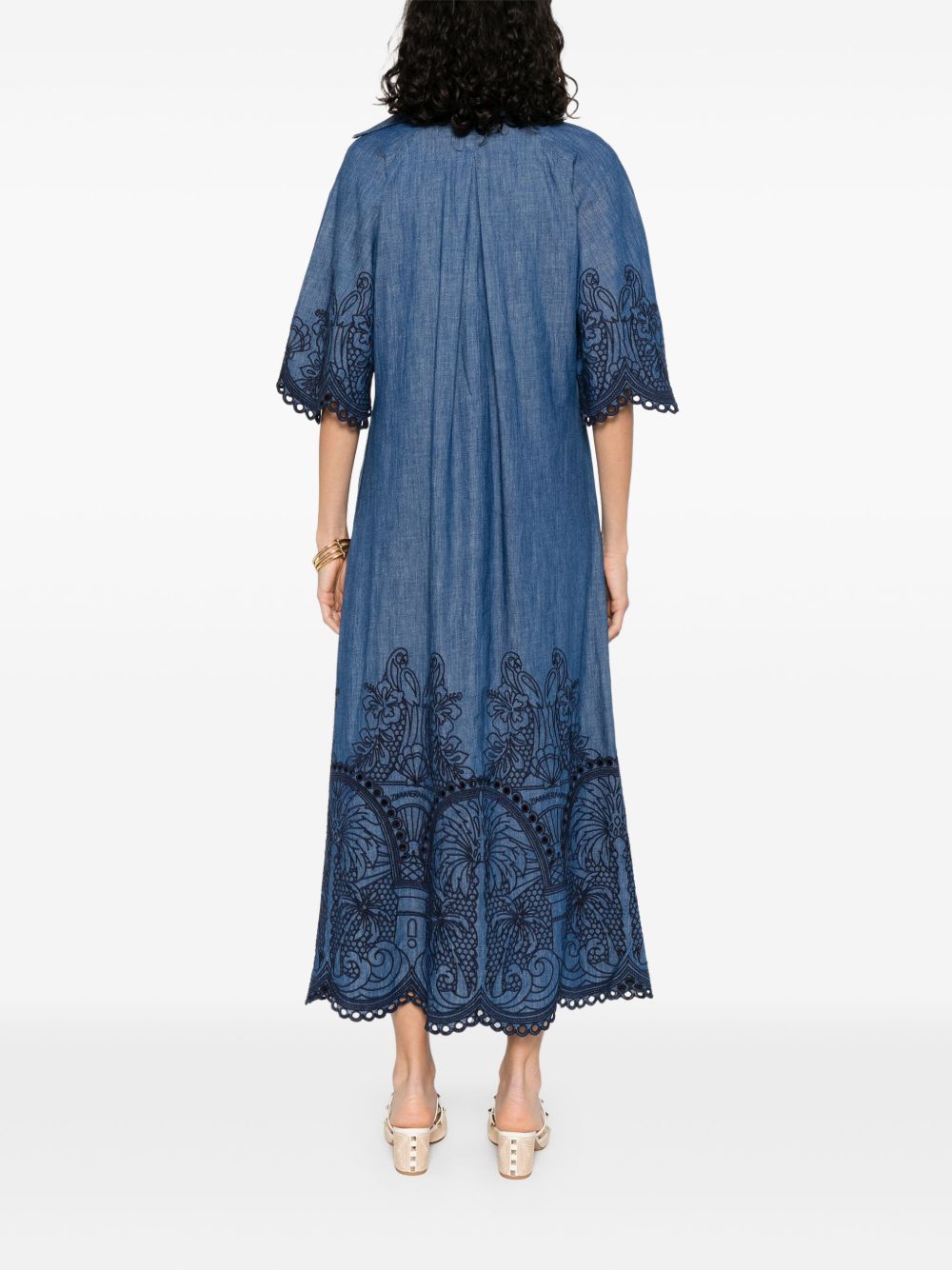 Zimmermann ZIMMERMANN COCO刺繍デニムドレス - Image 5