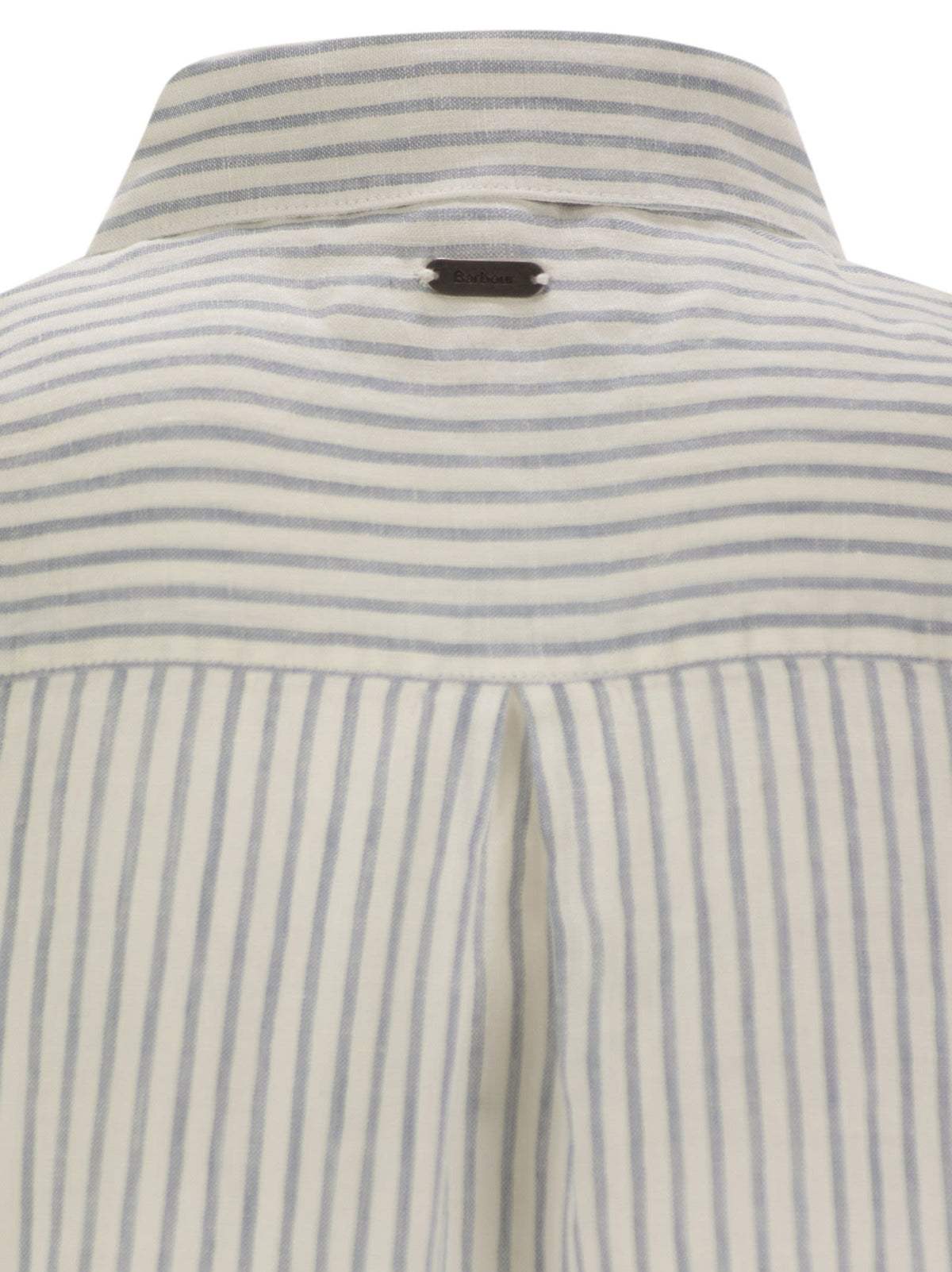 Barbour バーバーマリンリネンストライプシャツ - Image 5