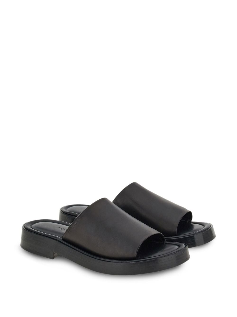 Salvatore フェラガモ革のフラットサンダル - Image 5