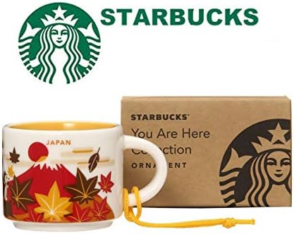 STARBUCKS STABA You Are Here Collection Mug Japan Autumn 2.0 fl oz (59 ml) Demitascup Japanese Style Autumn Leaf Soup Chestnut Fifteen Night Moon Castle Fall Mt. Fuji Yellow Limited Tableware Cup Coffee Limited