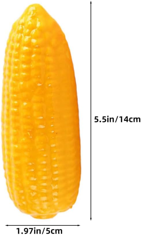 TOYMYTOY Vegetable Model Corn Food Sample Vegetable Decoration Vegetable Object Figurine Samples Toy Props DIY Decoration Model Set of 6