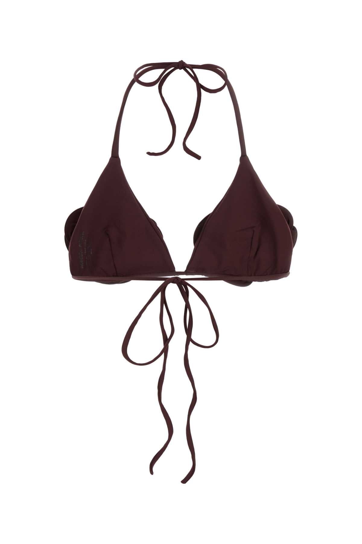Magda マグダブトリムグレープストレッチナイロンビキニトップ - Image 5