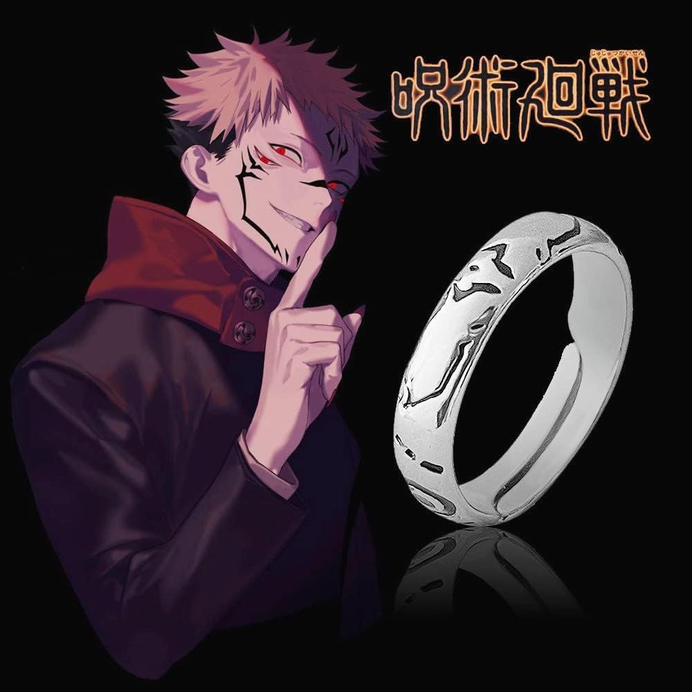 Ryomen Sukuna Cosplay Ring, Lightweight Anime Prop, Fashion Accessory, Halloween, Christmas Present