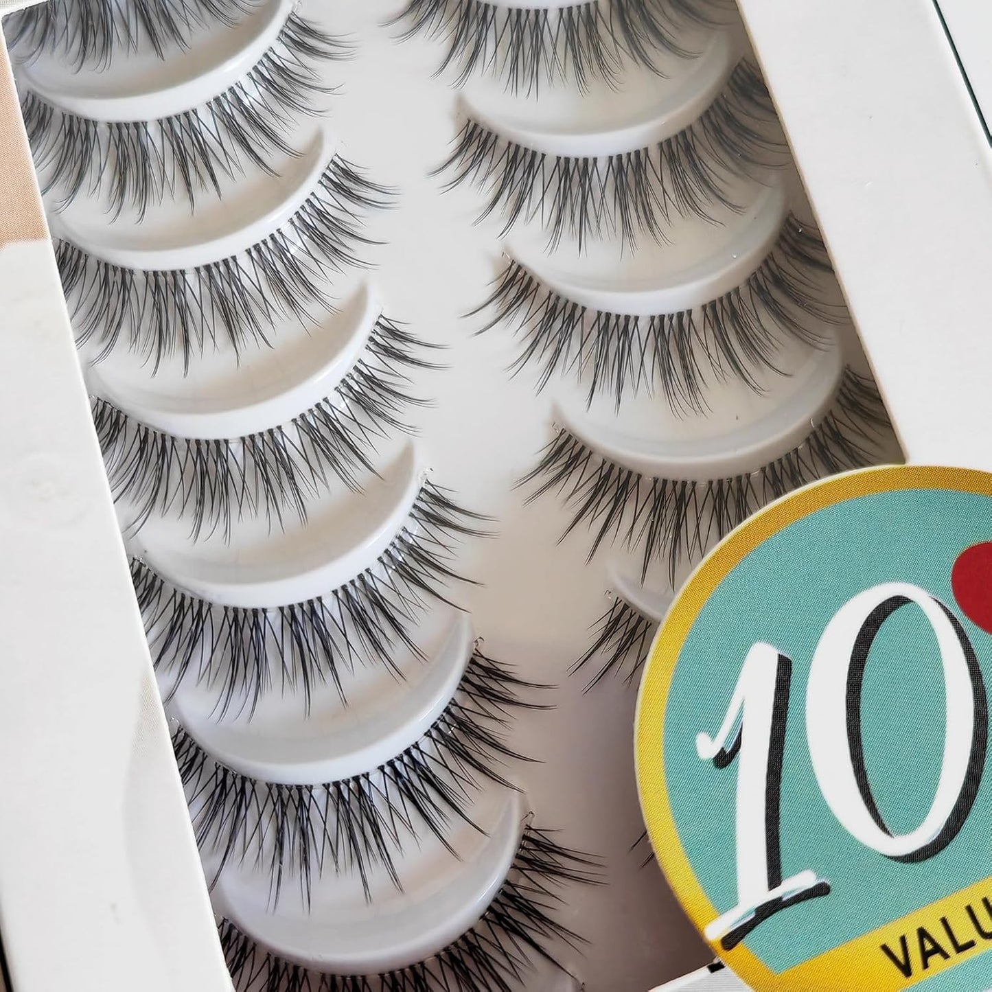 CLEAR EYELASH False Eyelashes Matsueku High Capacity 10 Pairs (Natural Type)