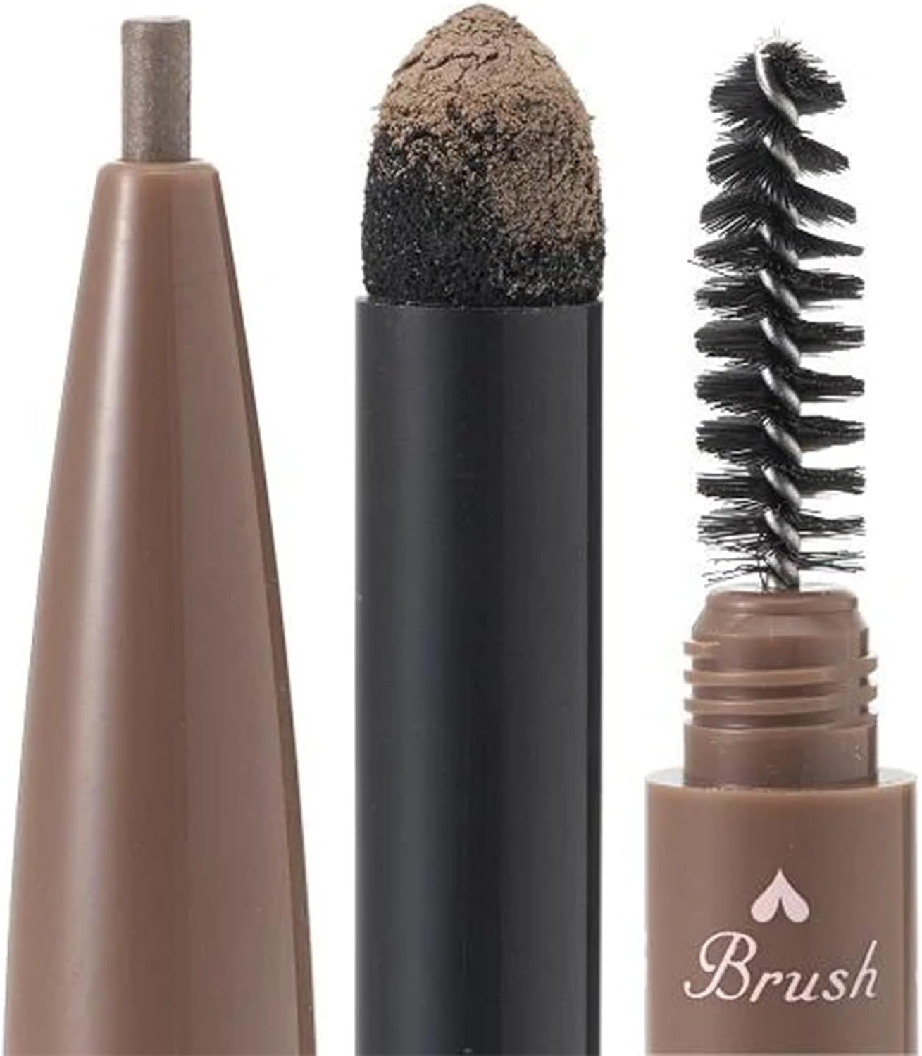 CANMAKE TOKYO 3 in 1 Eyebrow 02 Ash Brown Pencil Eyebrow Powder Eyebrow with Brush