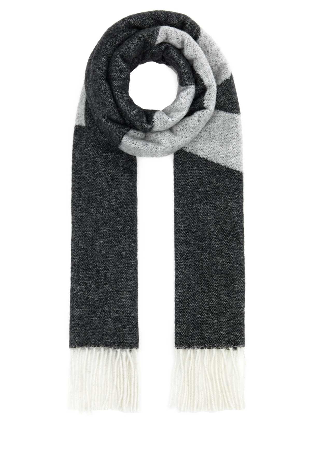 A.p.c. A.P.C.ダークグレーウールブレンドマロスカーフ - Image 5
