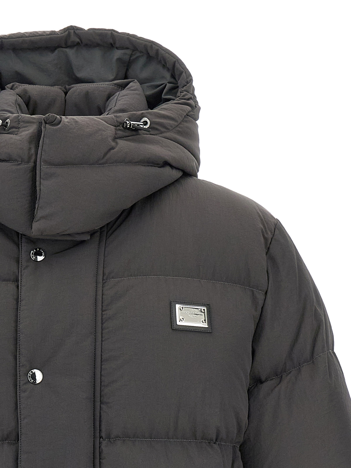 Dolce Dolce＆Gabbanaのロゴパッチダウンジャケット - Image 5