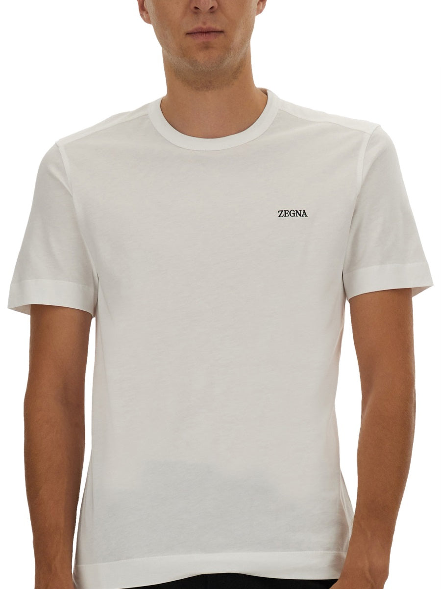 Zegna ロゴ付きのゼンナTシャツ - Image 5