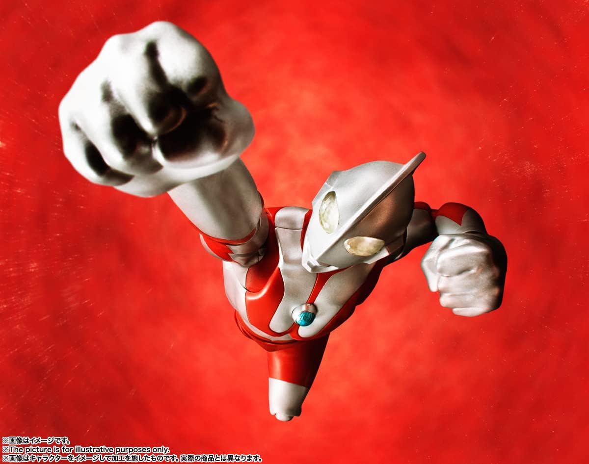 TAMASHII NATIONS S.H. Figuarts (True Bone Carving Process) Ultraman (Resale Version), Approx. 5.9 inches (150 mm), PVC & ABS, Pre-painted Action Figure