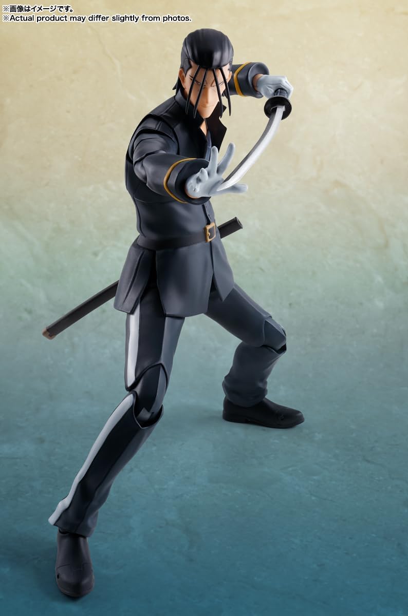 S.H. Figuarts Rurouni Kenshin -Meiji Swordsman Romantic Tan, Hajime Saito, Approx. 6.5 inches (165 mm), PVC & ABS Pre-painted Action Figure