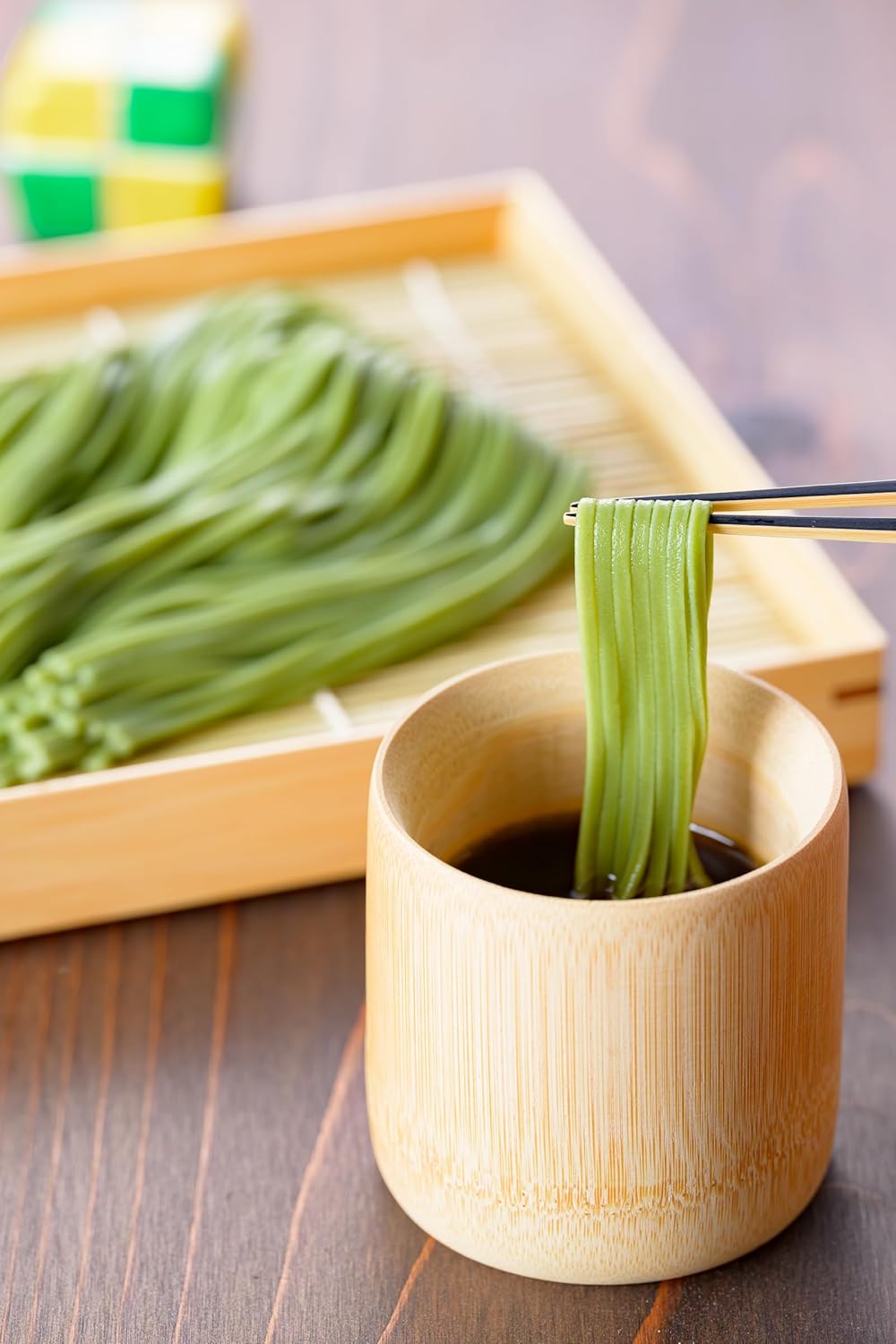 Yamagata Traditional Buckwheat 3 Types of Food Comparison (Tobiki Soba, Konnya, Tea) (3 Types x 1 Set), Popular Item