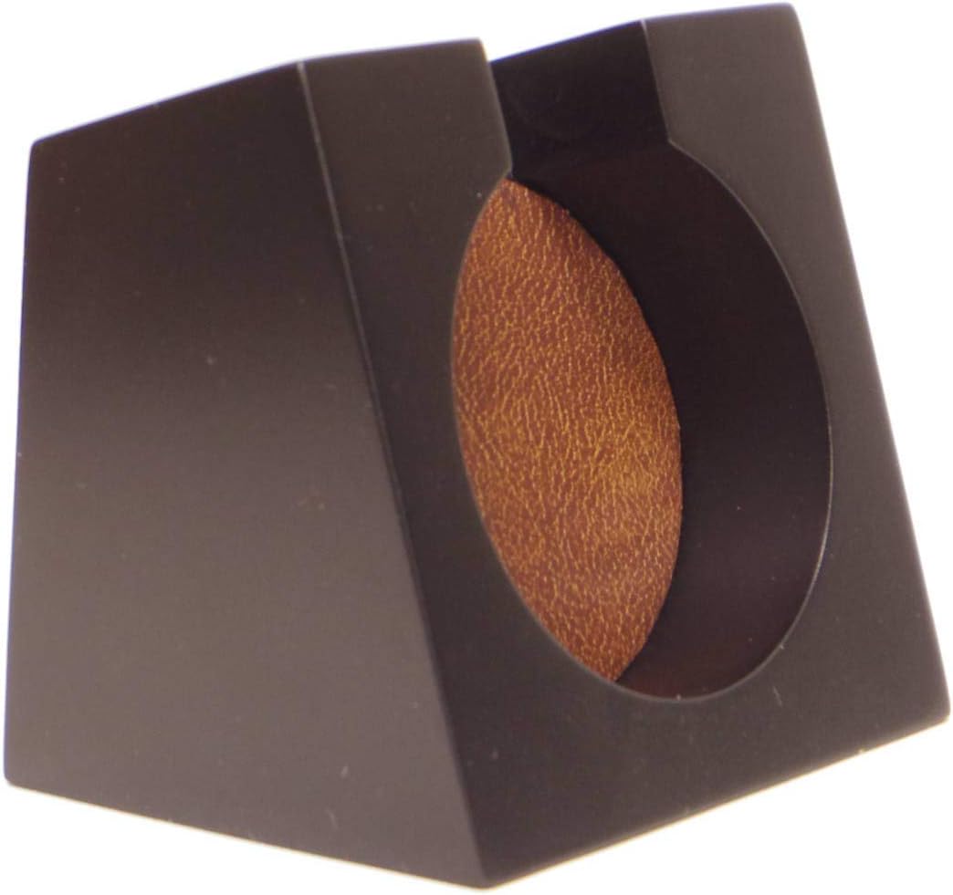 Non-standard mail shipping, Railway Watch Stand (small), Mahogany Deep Stain Urethane Matte, Synthetic Leather Cushion, Width 2.9 inches (73 mm), Storage Hole Diameter 2.1 inches (53 mm), Depth 0.8
