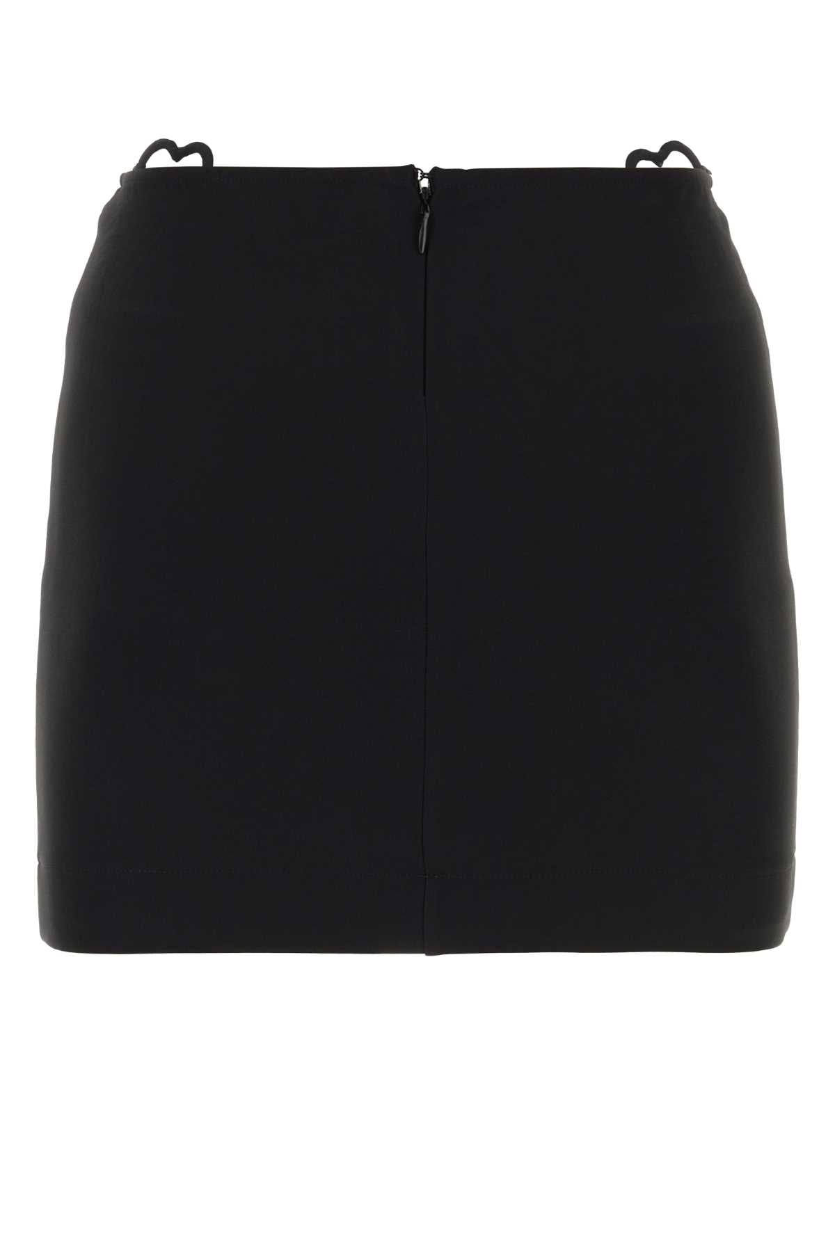 Nensi Nensi Dojaka Black Viscose Blend Mini Skirt - Image 5