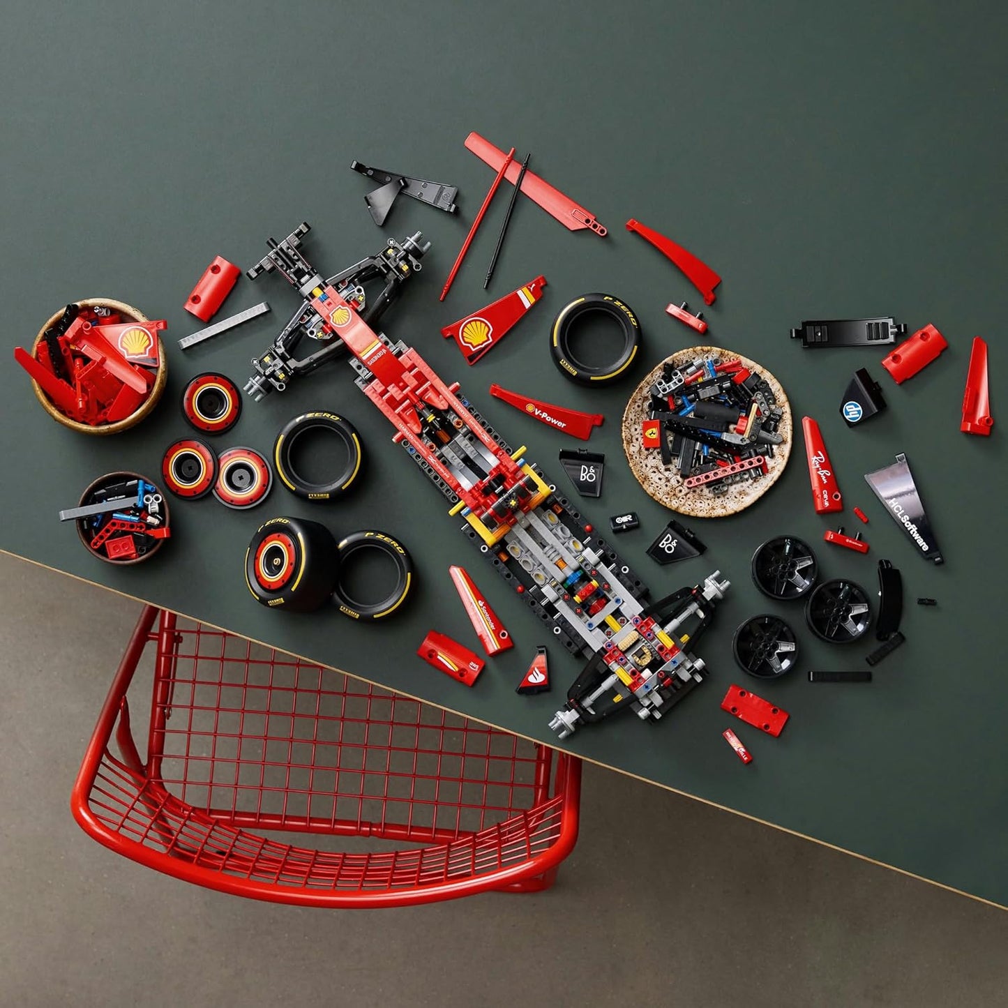 LEGO Technic, Ferrari SF-24 F1 Car Toy Toy Birthday Present Block Male Female Vehicle Car Mini Car 42207
