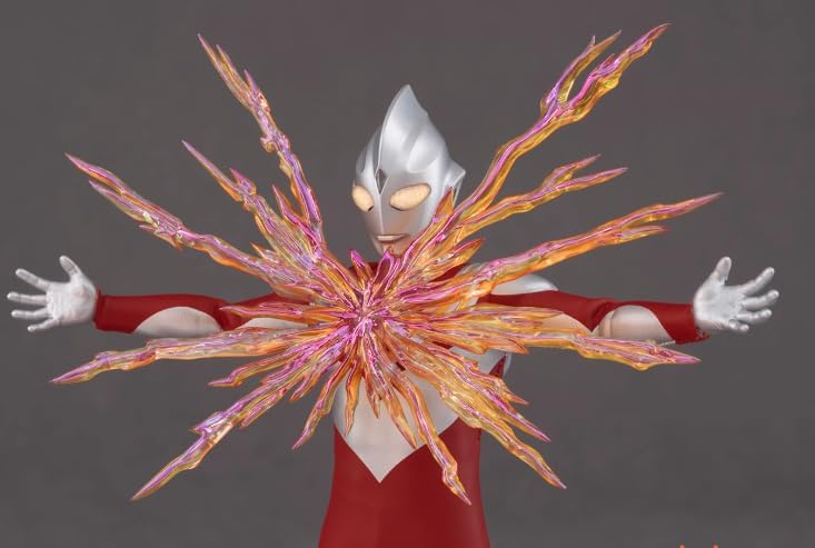 ALPHAMAX Ultraman Tiga Power Type Action Figure, Complete Product, Luminescent