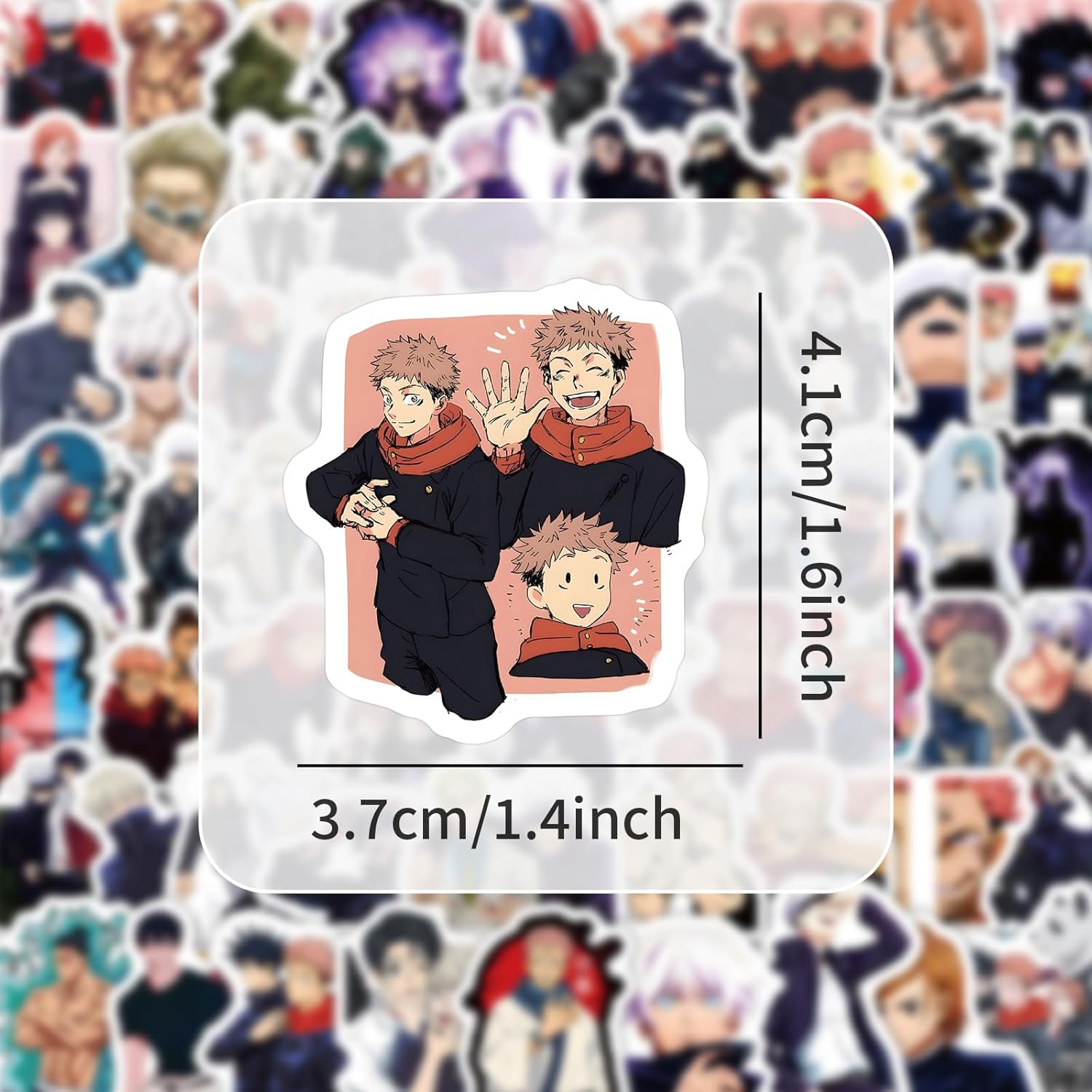 100 Pieces Magical Warfare Gojo Sticker Collection Sticker Set, Anime, Manga, Cute, Notebook, Children's Stickers, Waterproof PVC Stickers, Character Goods, Surroundings, Popular, Pictures, Gift, DIY