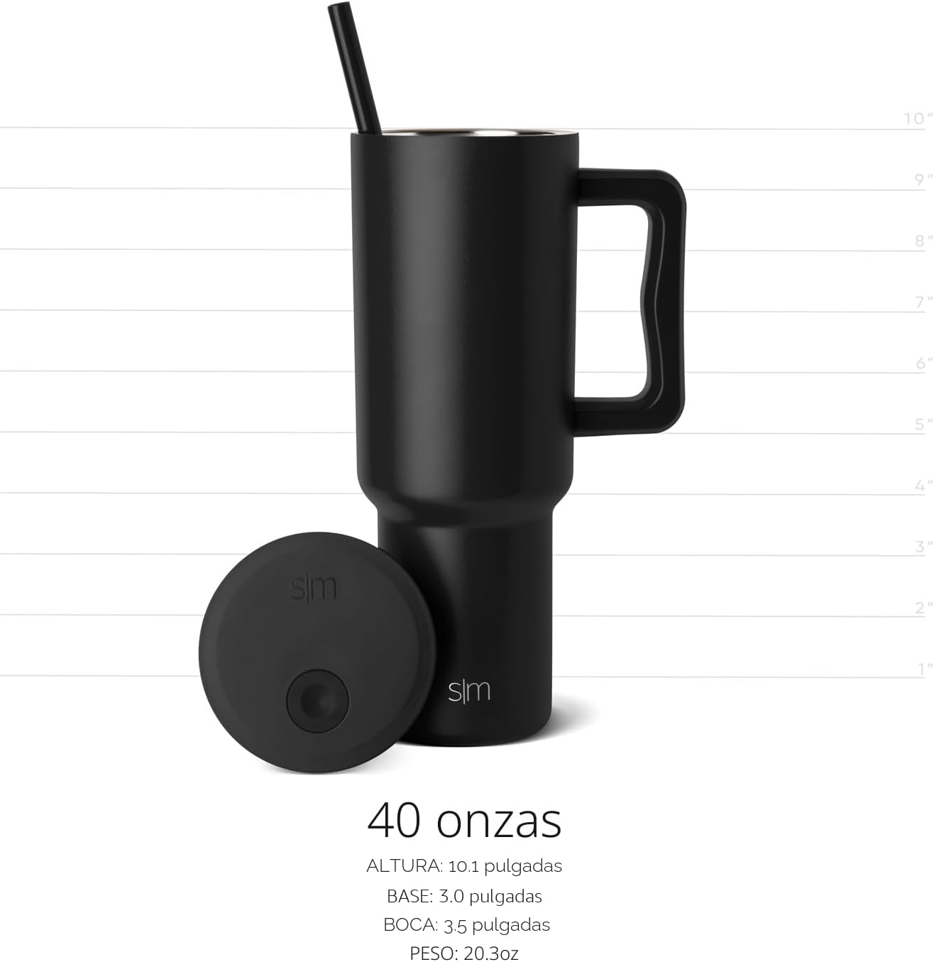 Simple Modern Disney - Vaso de 40 onzas con asa y tapa con pajilla, botella de agua reutilizable aislada de acero inoxidable de viaje, regalos para mujeres, hombres, él y ella, colección Trek, 40