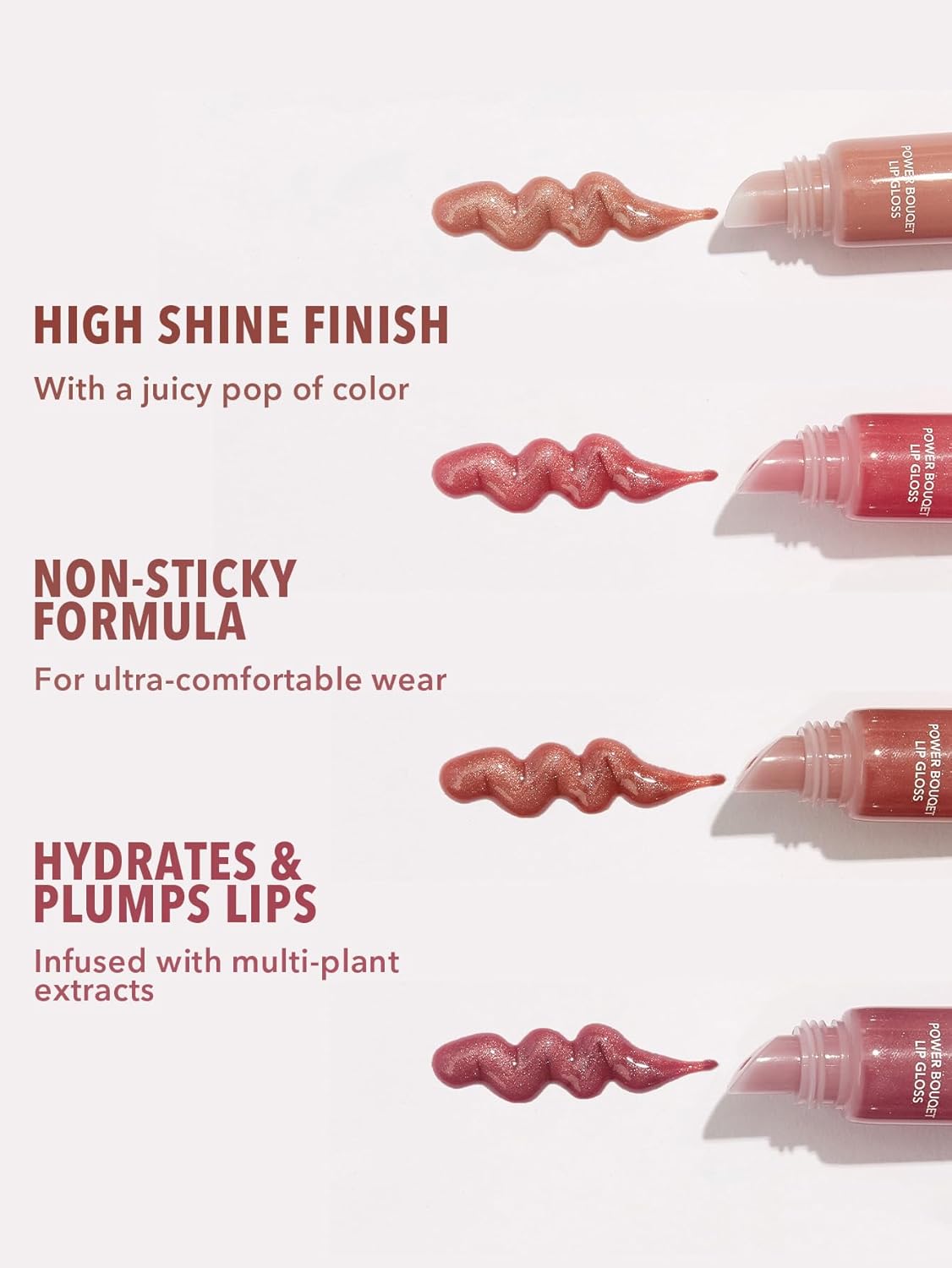 SHEGLAM Power Bouquet Lip Gloss | Super Gloss, Moisturizing, 3D, Non-Stick, Cruelty-Free Sunny Sands