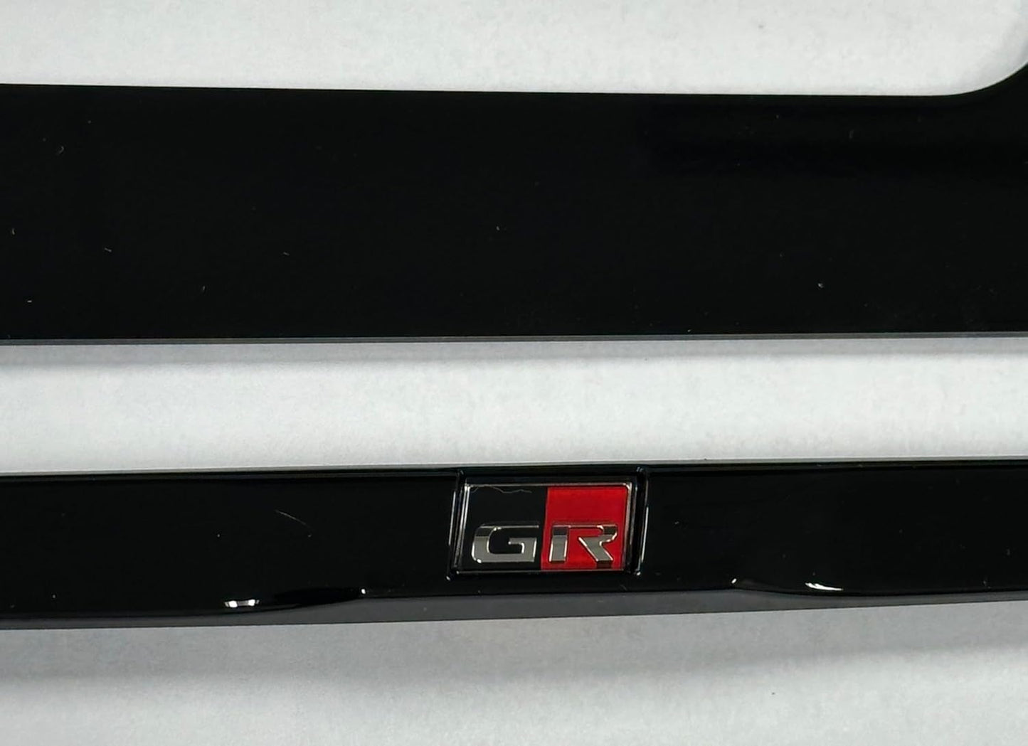 Toyota 08407-18000 Genuine Parts GR Logo License Frame Piano Black