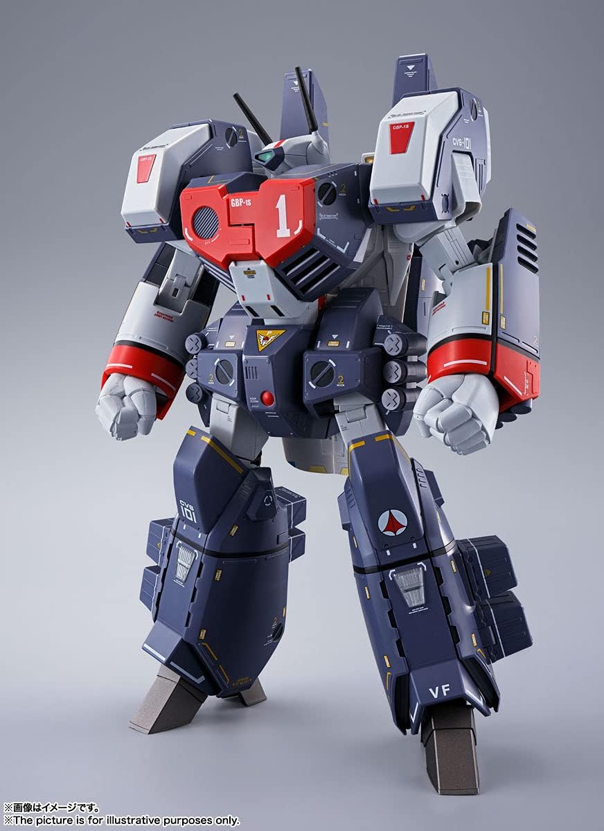 BANDAI SPIRITS DX Chogokin Macross VF-1J Armored Valkyrie (Ichijo Teruki), Approx. 11.0 inches (280 mm), ABS & Die Cast & PVC Pre-painted Action Figure