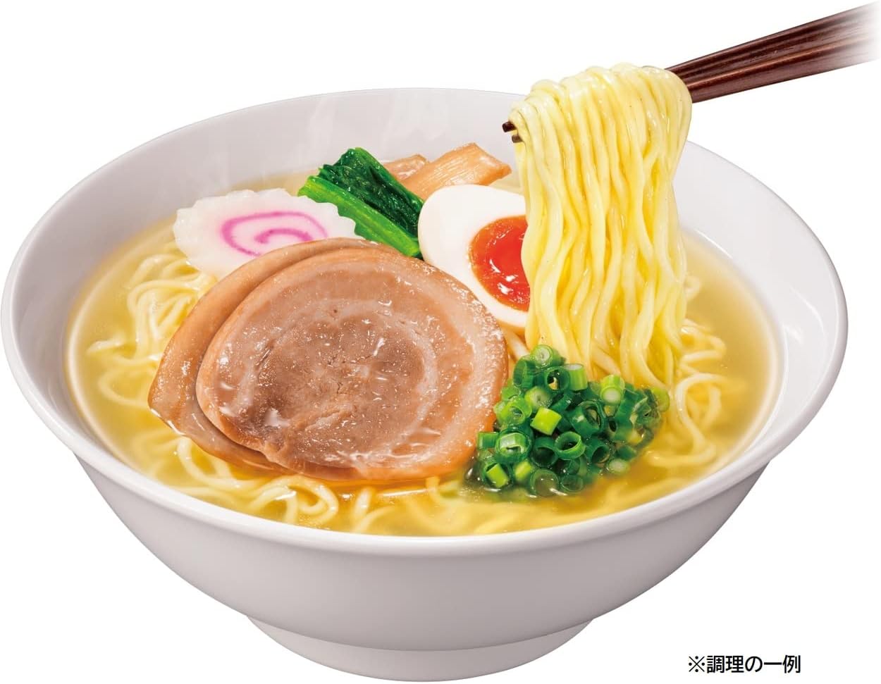 Nissin Ramen Shop Hakodate Shio, Pack of 5 Servings (1 Serving, 3.1 oz (87 g) x 6, Nissin Foods Instant Sackerel Noodles