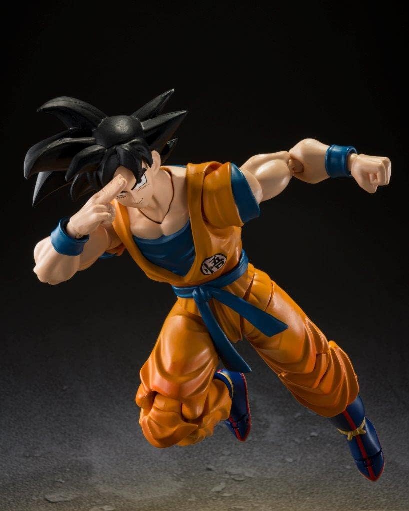 BANDAI SPIRITS S.H. Figuarts Dragon Ball Super Hero Son Goku Super Hero (Resale Version), Approx. 5.5 inches (140 mm), PVC & ABS, Pre-painted Action Figure