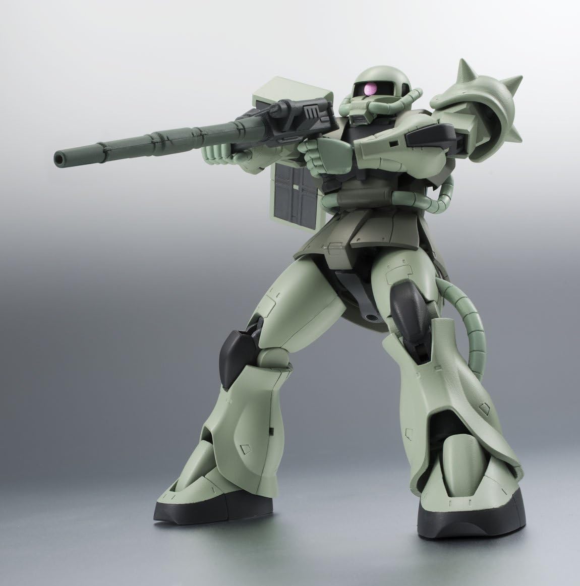 TAMASHII NATIONS Robot Spirits Mobile Suit Gundam Side MS MS-06 Mass Production Zaku Version, A.N.I.M.E. Approx. 4.9 inches (125 mm), ABS & PVC Painted Action Figure