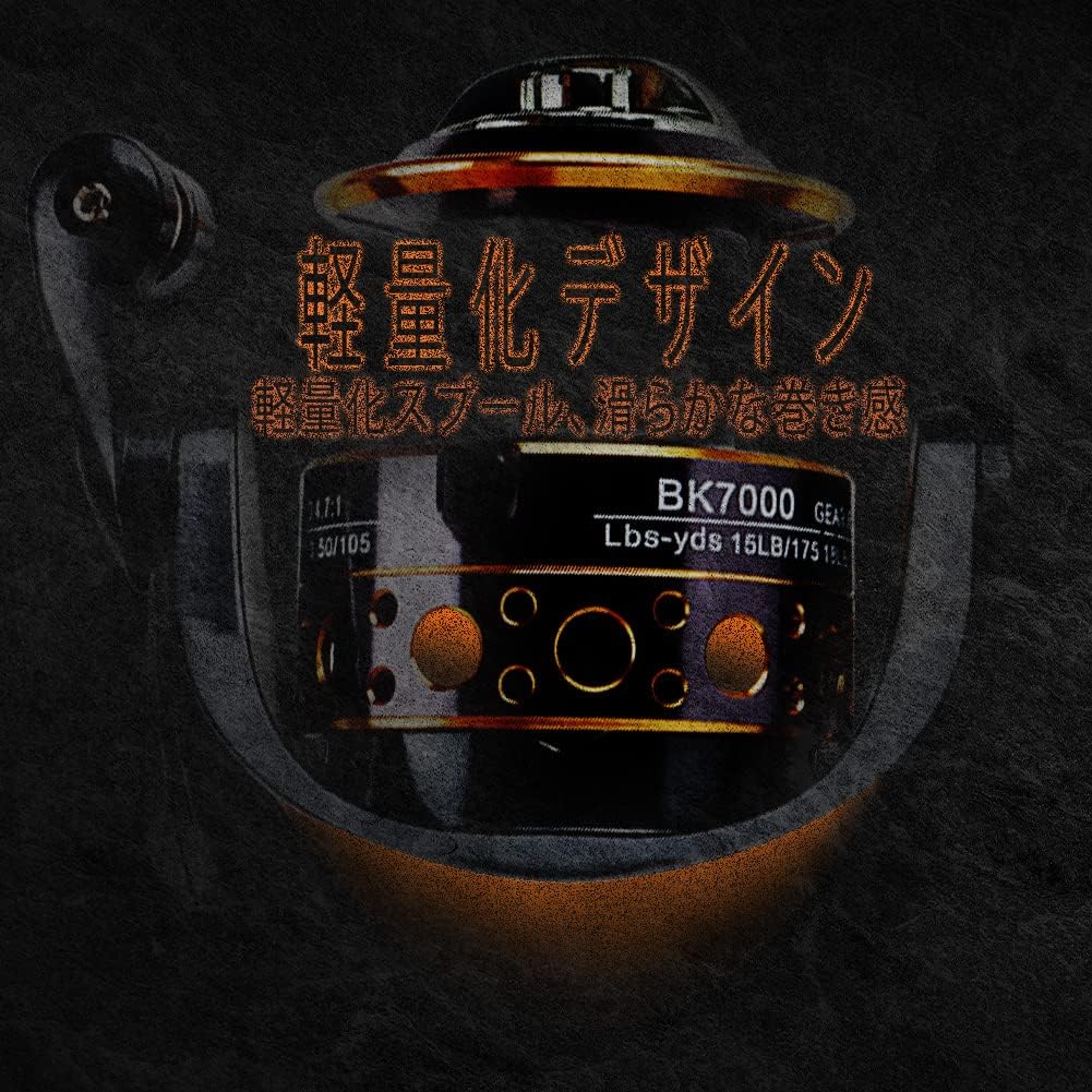 HappyLife Spinning Reel, Smooth Winding Feel, Recommended for Beginners, For Kids, Adults, Maximum Drag Force 55.1 lbs (25 kg), Left and Right Interchangeable Handle, Gear Ratio: 4.7: 1/5.2:1,