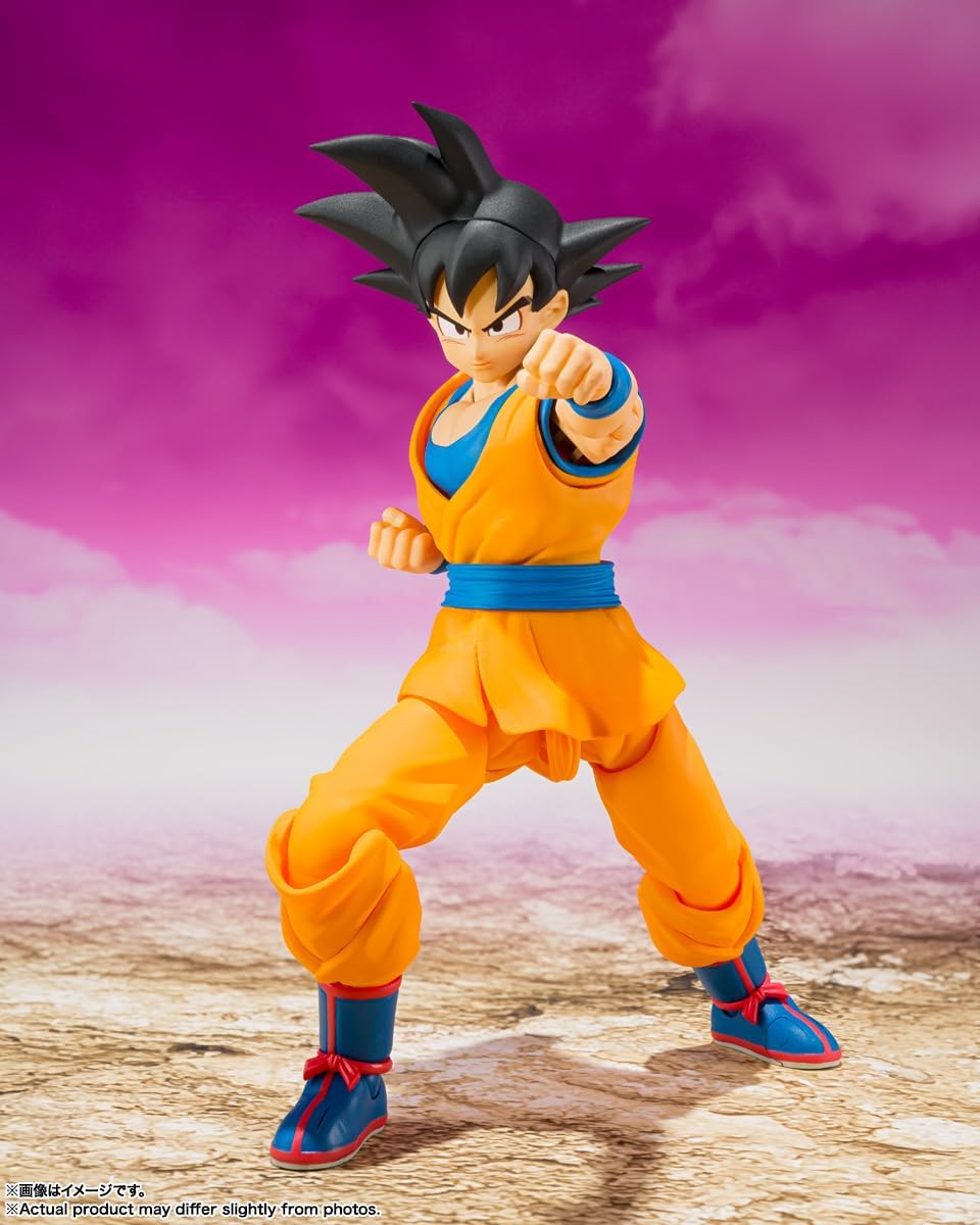 BANDAI SPIRITS S.H. Figuarts Dragon Ball DAIMA Son Goku - DAIMA, Approx. 5.7 inches (145 mm), PVC & ABS, Pre-painted Action Figure
