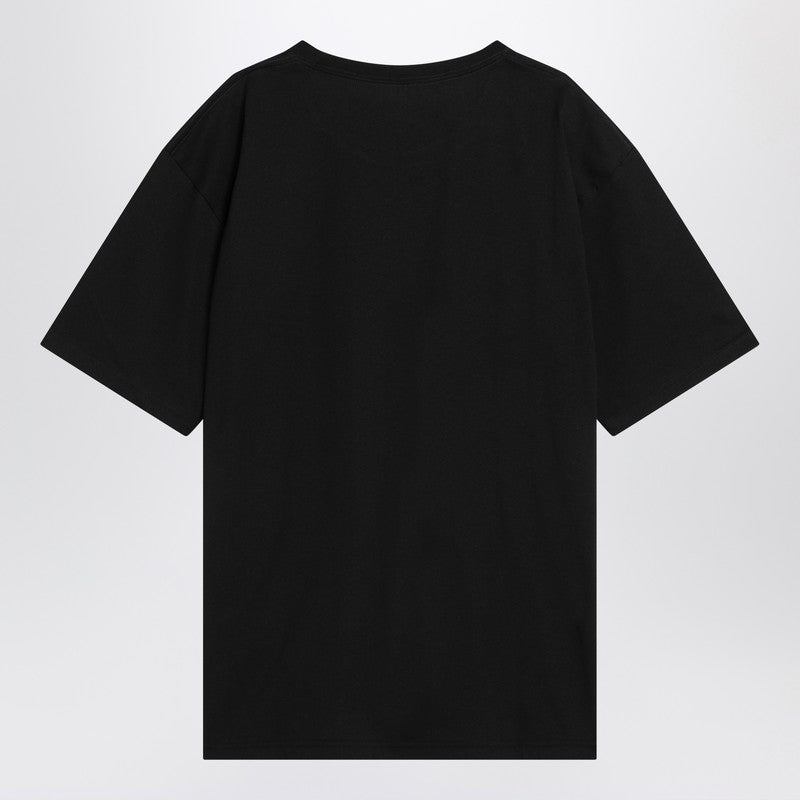 Valentino Le Chat De La Maisonプリント付きバレンティーノブラックTシャツ - Image 5
