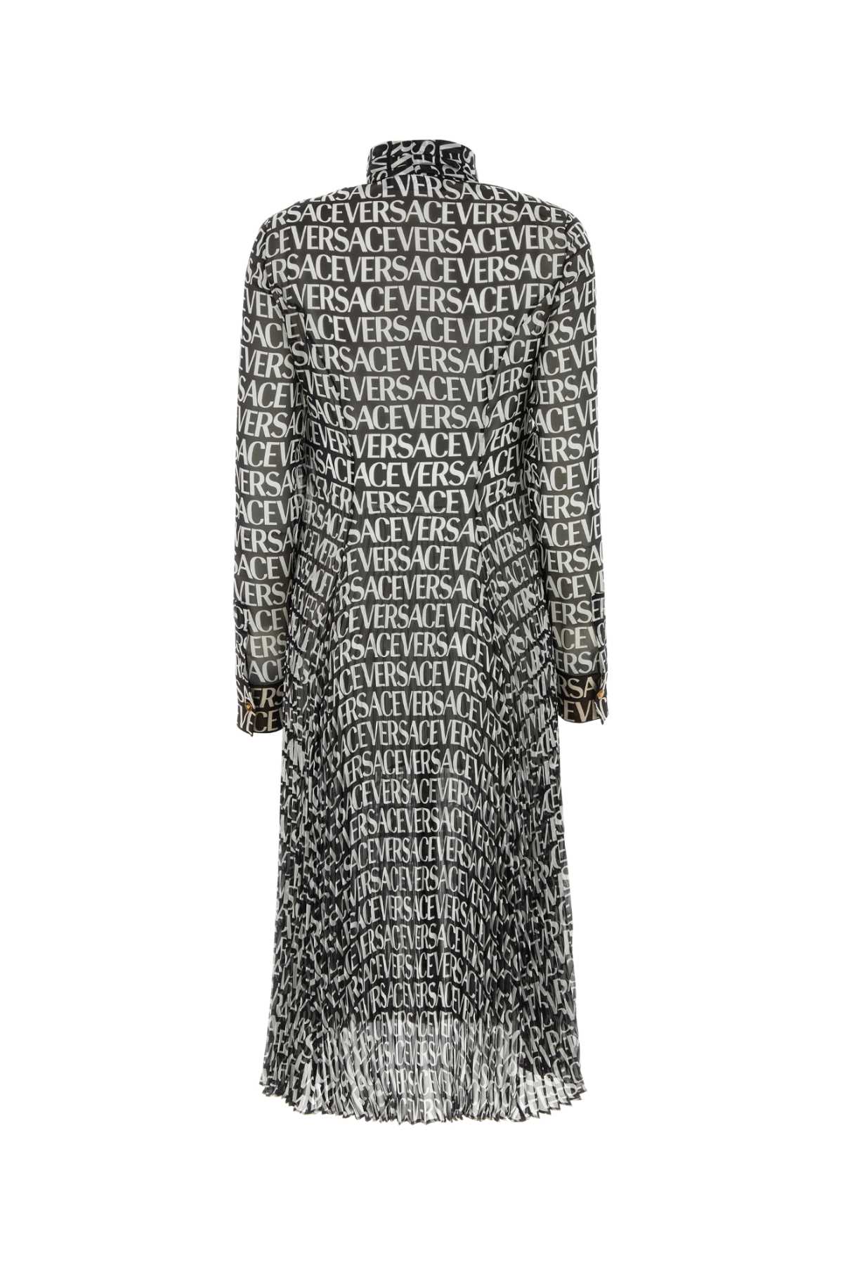 Versace ヴェルサーチプリントクレープシャツドレス - Image 5